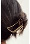 Oval Model Women's Metal Hair Clip 7 cm - Stylish and Durable - 8