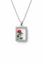 Rose Detailed Silver Color Women's Necklace