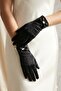 Aurélie Feather Bridal Gloves – Elegant Accessory with Satin Bow and Stones for Wedding Ceremony - 4