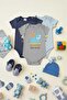 3-Pack 100% Cotton Skateboard Printed Baby Boy Short Sleeve Snap-On Bodysuit Set - 2