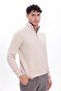 Half Zipper Mock Neck Thessaloniki Knitted Men's Sweatshirt - 7