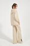 Maternity Stretchy Abdominal Band Adjustable Waist Hooded Nursing Details Wide Leg Sweatpants Set - 8
