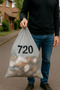 Transparent Trash Bag Thick Durable Home Kitchen Business Office 125X170 cm 50 Pieces - 2