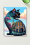 Cute Cat Themed A5 Metal Spiral Unlined Cardboard Cover Cute Cat Themed Def. - 2