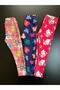 Girls' Fleece-Lined Leggings Set - Cotton, Flexible and Warm B Printed Leggings Set (2–10 Years)