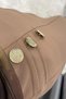 Pocket Button Detail Skinny Leg Trousers - Camel Camel - 2