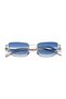 Eoh5005 C2 Blue Gradient Ultra Light Metal Cat Eye Unisex Sunglasses - 4