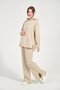 Maternity Stretchy Abdominal Band Adjustable Waist Hooded Nursing Details Wide Leg Sweatpants Set - 3