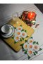 6 Pieces of Daisy Garden Special Design Laser Cut Colorful Cocktail & Presentation Napkins - 4