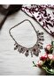 Zircon Stone Water Drop Engagement Henna Wedding Choker - 8