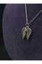 Double Winged Angel Figure Women's Steel Necklace Love Lover Luck Themed Jewelry Daily Accessory New Gift - 2