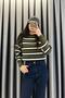 Striped Sweater - Khaki Khaki - 4