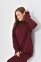 Women's Mock Neck Casual Sweater Long Skirt Two-Piece Knitwear Set - 3