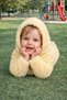 Winter Sweet Baby Hooded Plush Jumpsuit Pearl Detailed Winter Soft Jumpsuit - 4