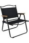 Outdoor Folding Chair with Armrest Camping Fishing Seat Portable Beach Camping