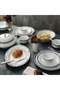 Miami Collection 45 Pcs Dinner Set Platinum Plated - 6