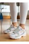 Girl's White Powder Daily Comfortable Lightweight Sports Shoes - 4
