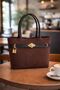 Mini Chain Suede Handbag – Stylish Women's Bag with Lining and Gold Lock Detail - 2