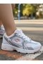 Girl's White Powder Daily Comfortable Lightweight Sports Shoes