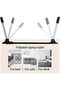 Portable Folding bed Table, Laptop Desk With ipad and Cup Holder - 4