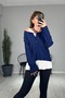 Oversized 2-Piece Sweatshirt with Undershirt Inside - 7