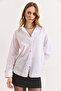 Women's White Cuff Detailed Comfortable Fit Shirt Gml-19001420 - 6