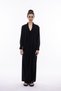 Flower Draped V-Neck Woven Long Women's Dress
