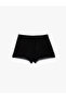Elastic Waist Lace Trim Viscose Shorts Pajama Bottoms - 2