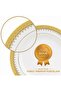 Dallas Collection 45 Pcs Dinner Set Real Gold Plated - 4