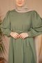 Ankanoor Roder Fabric Ribbed and Ruffle Detail Dress 145CM ANKA265124 - 6