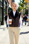 Women's Regular Fit Shirt Collar Sleeveless Woven Plush Detailed Vest Plain Pattern Winter Clothing Product