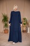 Ankanoor Roder Fabric Ribbed and Volan Detailed Dress 145 cm Anka265124 - 6