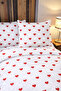 Double Heart Patterned Duvet Cover Set |   200 X 220 cm |   Valentine's Day Gift |   Daily Use - 3