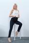 Maternity Adjustable Waist High Waist Mom Fit Fabric Pants Dark Blue - 2