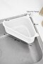 Triangular Sink Strainer with Suction Cup Kitchen Sink Corner Strainer White - 8