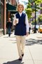 Women's Jacket Collar Sleeveless Woven Fabric Lined Regular Fit Plain Pattern Tie-Waist Long Cut Vest