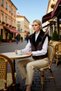 Women's Regular Fit Shirt Collar Sleeveless Woven Plush Detailed Vest Plain Pattern Winter Clothing Product - 4