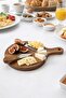 Acaciacut Acacia Cheese Board with Knife 14 cm – Natural Wood Presentation & Serving Board
