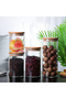 Vacuum Sealed 4-Piece Spice Jars with Lids - 4 Different Sizes of Small Jars