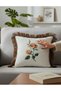 Rose Embroidered Pillowcase (43 X 43) 1 Piece with Filling - 3