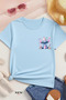 Stitch Printed Unisex Children's T-Shirt