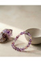 Super Seven Natural Stone Bracelet – Multi-Mineral Crystal Unisex Purple-Lilac 8mm - 5