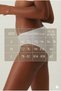 White Color Normal Waist Comfortable Fit Panties Stretch Fabric Cotton Classic Basic Bikini Panties - 4