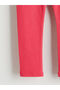 Ecru Flower Printed Girl's T-Shirt and Leggings - 6
