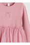 Ozmarka New Season Crew Neck Bowknot Girl's Dress - 5