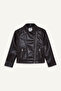 Anti-Wrinkle Faux Leather Jacket for Girls F8742A826Sp - 6