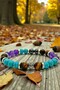 Natural Stone - Evil Eye Bracelet - Turquoise - Tiger Eye - Amethyst - Hematite - Unisex - 2
