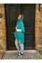 Turquoise Color Shawl Collar Mercerized Cardigan - 3