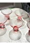 Royking Footed Ice Cream Bowl Herringbone Pink Bowl Cocktail Glass Yv-349 - 2