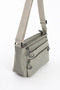 Women's 6-Compartment Medium Size Waterproof Parachute Fabric Crossbody Shoulder Bag (29X18 cm)